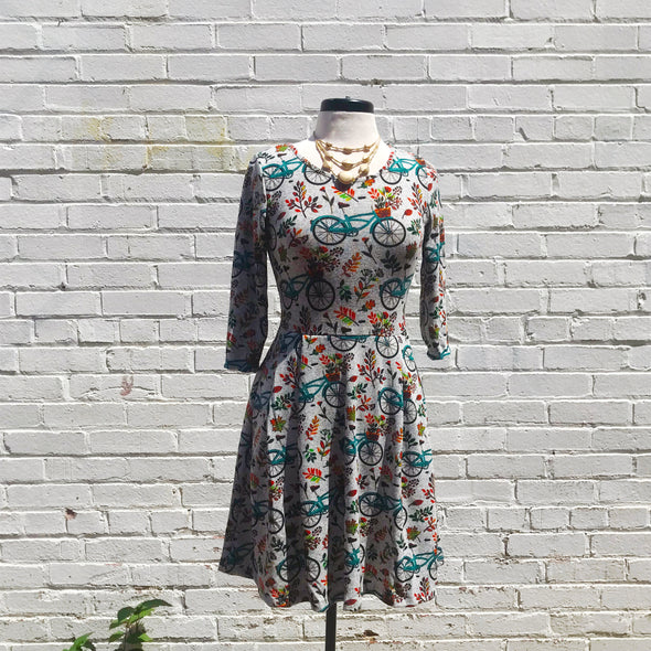 Fall Floral Bicycle Dress