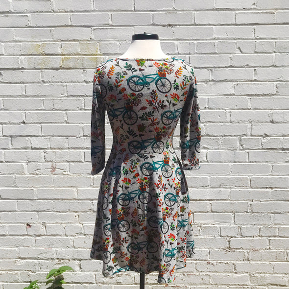 Fall Floral Bicycle Dress