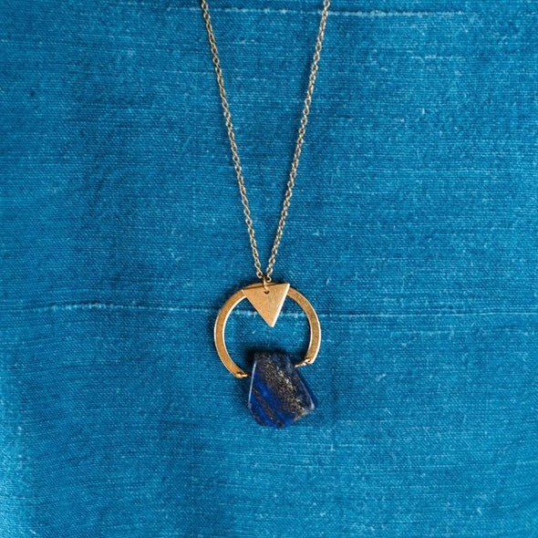 Celeste Blue Lapis Necklace